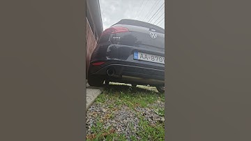 VW GOLF 7 GTI catless downpipe and resonator delete ,stock muffler