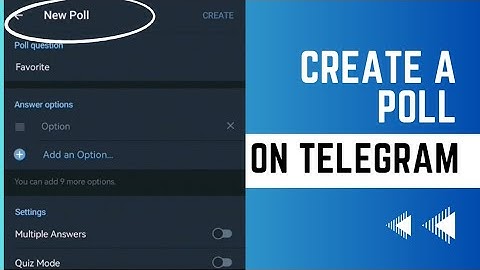 How To Create A Poll On Telegram | 2024