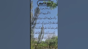 SURAH AL BALAD سورة البلد Egzon #egzonibrahimi #surahalbalad #surahbalad