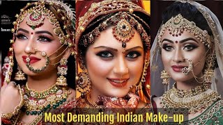 Most Demanding Indian Bridal Make-up SOoo Elegant sOoo Beautiful Makeover Ideas fOr New Bride 🤩