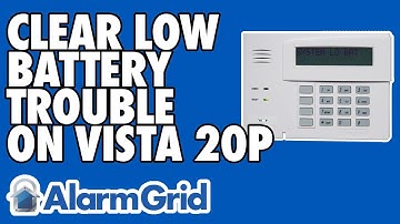 Clearing a Low Battery On a VISTA P-Series Panel
