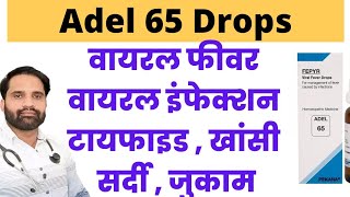Adel 65 uses in hindi | Adel 65 homeopathic medicine uses in hindi | Adel 65 FEPYR Viral fever drops