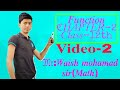 Video-2 function class-12th.....