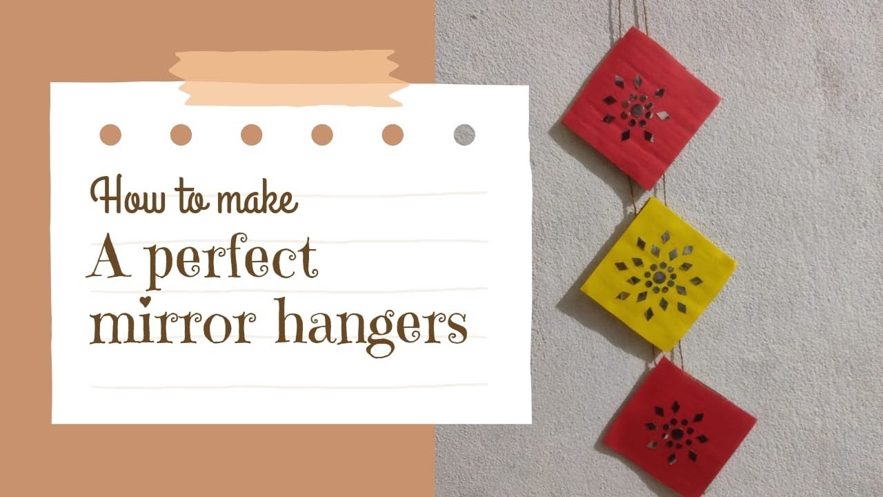 DIY mirror wall hanger with easy steps YouTube