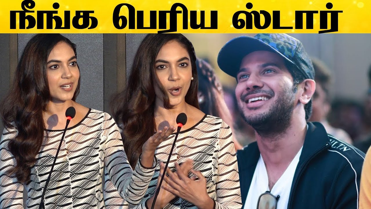 உங்களோட பெரிய Fan நான் - Ritu Varma Cute Speech | Dulquer Salmaan, VJ Rakshan | KKK Success Meet