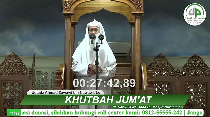 Khutbah Jum'at - Ustadz Ahmad Zawawi bin Nawawi, Lc