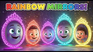 Talking Rainbow Mirrors Reflect Colors 🪞🌈 | Learn Colors for Kids | Fun Learning Adventure