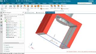 NX CAD Practice Model | Extrude and Boolean Commands Explained