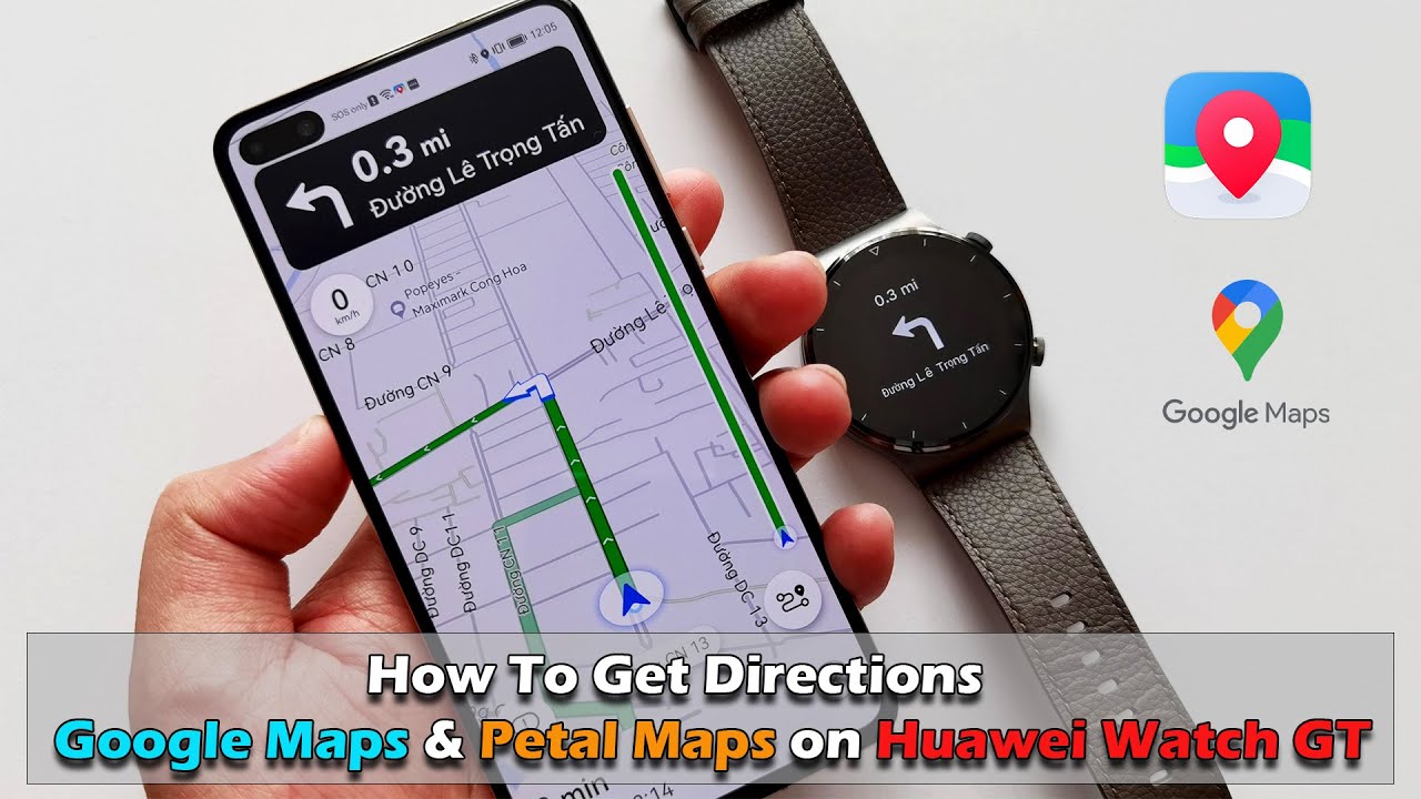 How to Get Directions Using Google Maps & Petal Maps Watch GT - YouTube