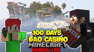 TÓM TẮT 100 NGÀY SỐNG SÓT KHỎI ĐẢO CASINO ZOMBIE APOCALYPSE MINECRAFT SIÊU KHÓ