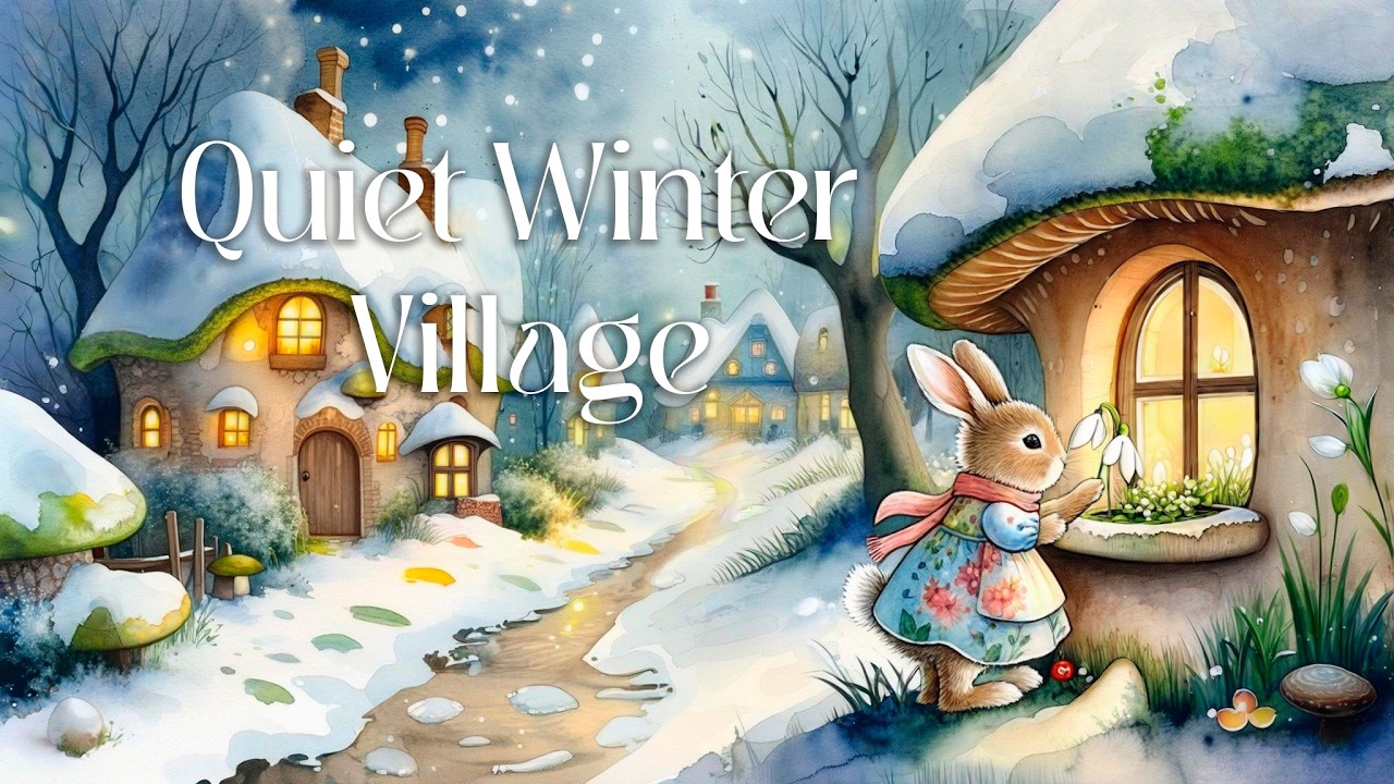 Everyday Magic ❄ A Peaceful Evening in a Winter Village | Gentle Storybook Folk Music