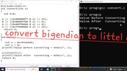 Convert Little Endian To Big Endian #shortvideo #apnacollage #viralvideo #shortvideo #shortsvideo