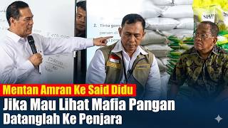 Mentan Amran Ke Said Didu, Jika Mau Lihat Mafia Pangan, Datanglah Ke Penjara