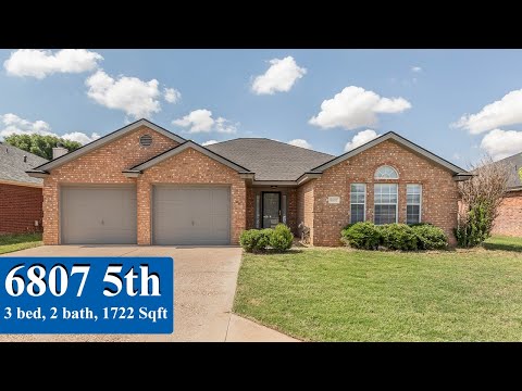 6807 5th St, Lubbock, TX home video tour