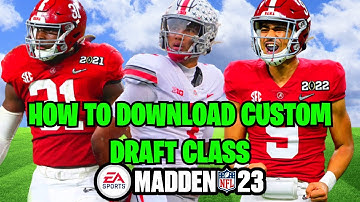 How to Download a Custom DRAFT CLASS in Franchise Mode Madden 23