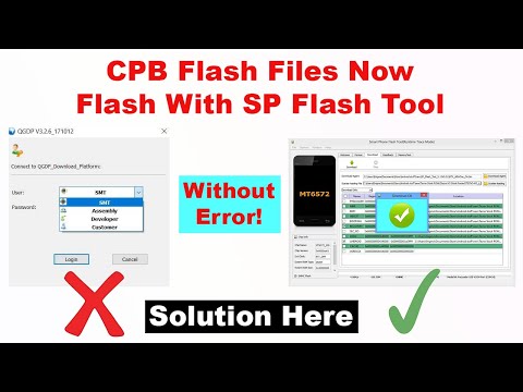 How To Flash CPB Flash File By SP Flash Tool | Extract CPB Firmware Solution QGP Error Solution