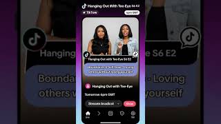 HWT S6 E2: Boundaries &amp; Self-Love - Don't miss this conversation. See you then! #tiktoklive