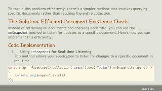 How to Check for Existing Usernames in Firestore with JavaScript