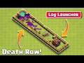 All Troops vs Log Launcher DeathLane | Clash of Clans