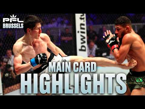 Main Card Highlights — PFL Brussels — Habirora, Atangana, Inoue 井上直樹 & MORE! — PFL MMA