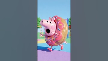 🍌🤣 GEORGE THE BANANA … ATTACKS! #peppapig #peppa #shorts