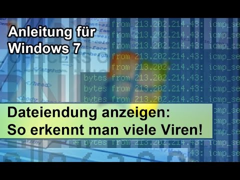 Dateiendung anzeigen mit Windows 7