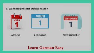 Start Deutsch A1 Hören test Mit Antworten/Lösungen -  Start Deutsch A1 Listening