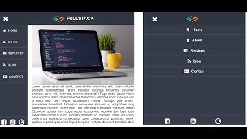 #13 Responsive Side Bar | Vertical Navigation Bar Using HTML and CSS