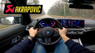 BMW M3 Touring G81 w/ Titanium AKRAPOVIC Exhaust | POV Test Drive