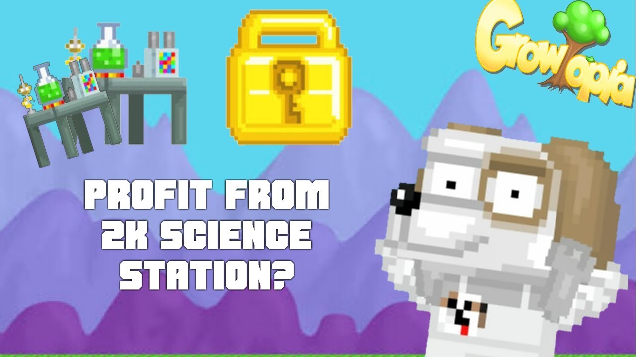 Harvesting 2K science station How much profit? Growtopia YouTube