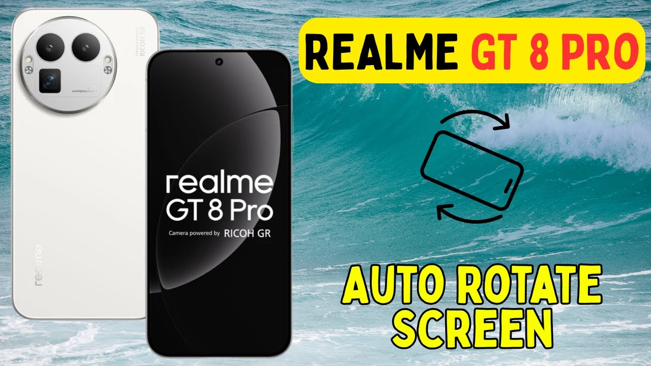 Автоматический поворот экрана на Realme GT 8 Pro || Как использовать автоматический поворот || На...
