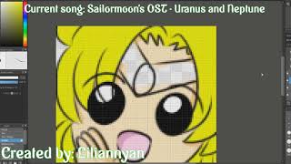 Drawing SailorMoon Twitch Emotes