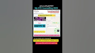 Mp DTE counselling 2025 | UNBELIEVABLE Results 🤔🫡💫