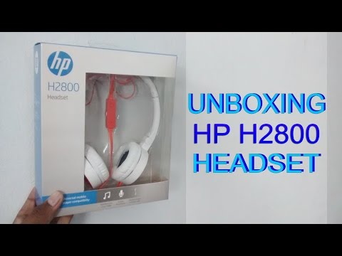 HP H2800 headset(orange edition) unboxing and overview