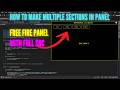 HOW TO MAKE MULTIPLE SECTIONSIN PANEL😱 | HOW TO MAKE PANEL FOR FREE FIRE | NEW SAFEST AIMBOT METHOD