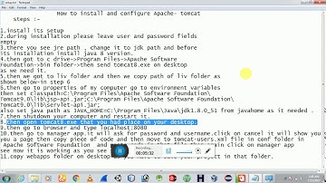 How to configure and install Apache Tomcat