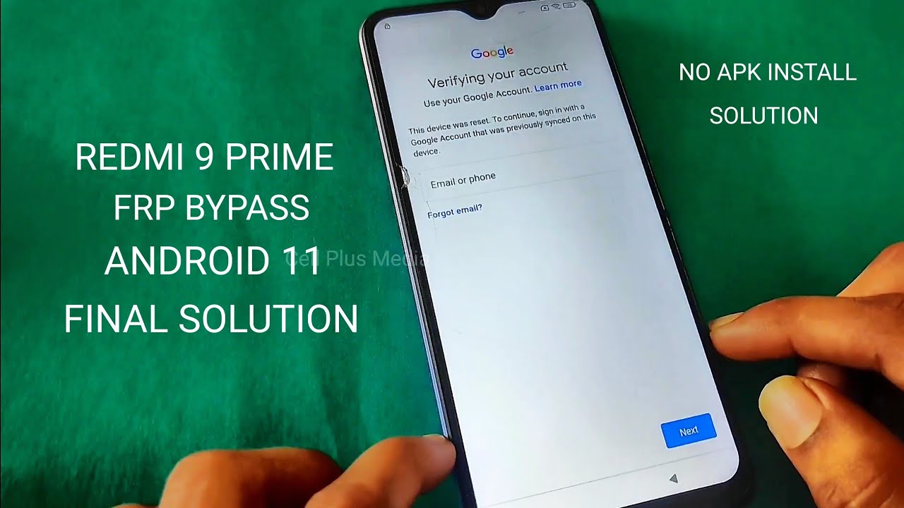 Xiaomi Redmi 9 Frp Bypass