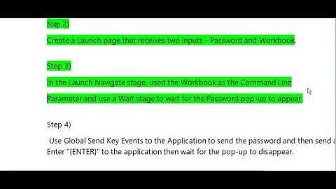RPA-Blueprism -How to Open Password Protected Excel and New Line Variations