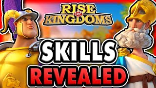 Pyrrhus and Pericles Skills REVEALED! Rise of Kingdoms Greece Civilization New Commanders