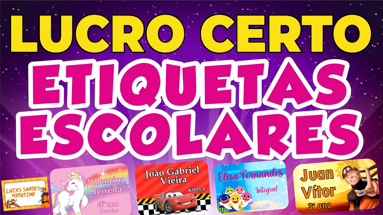 Etiquetas Escolares: Tipo de Papel, impressão, Dicas e Muito Mais