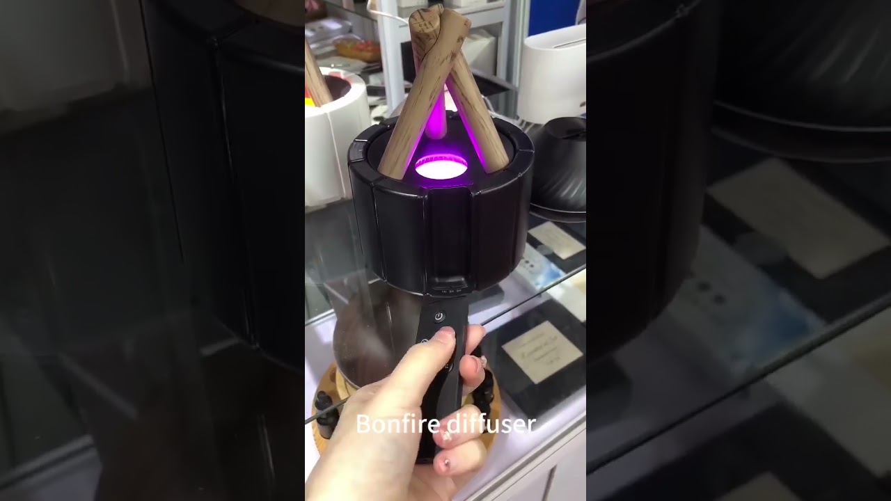 Kinscoter flame Bonfire Aroma Diffuser Ultrasonic 2023 New Design 