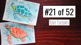 Sea Turtle Watercolor Tutorial for Beginners | Step-by-Step Ocean Painting