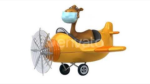 Fun camel with a mask | Motion Graphics - Envato elements