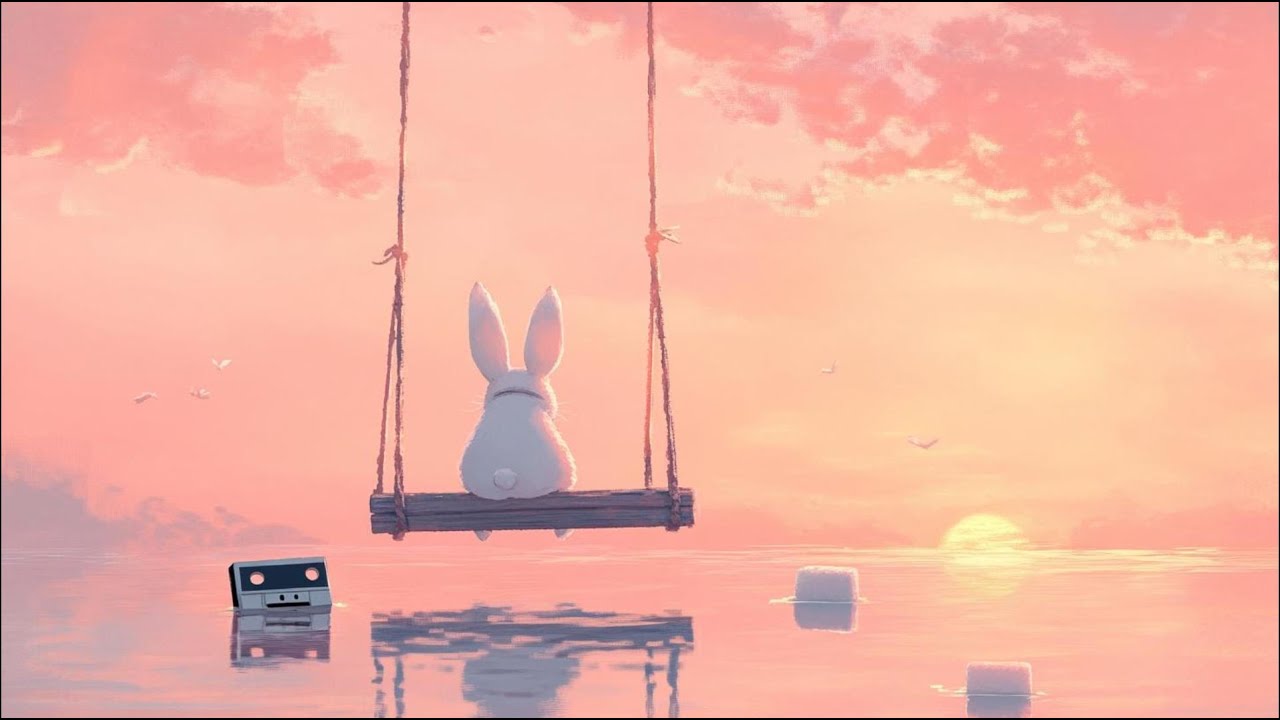 pink sunset by the sea · soft lofi for focus