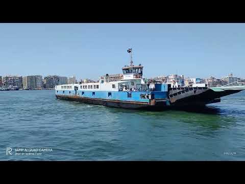 معديه بورفؤاد قناه السويس ببورسعيد مصر شاهد اليوم معالم سياحية مصريه