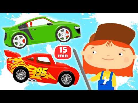 Docteur McWheelie et les véhicules à réparer. Pour les enfants. Réparation des voitures