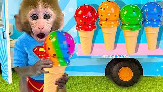 Bebe Mono BonBon Va A Limpiar En El Parque Y Se Convierte En Minero De Oro - MONO BONBON ESP