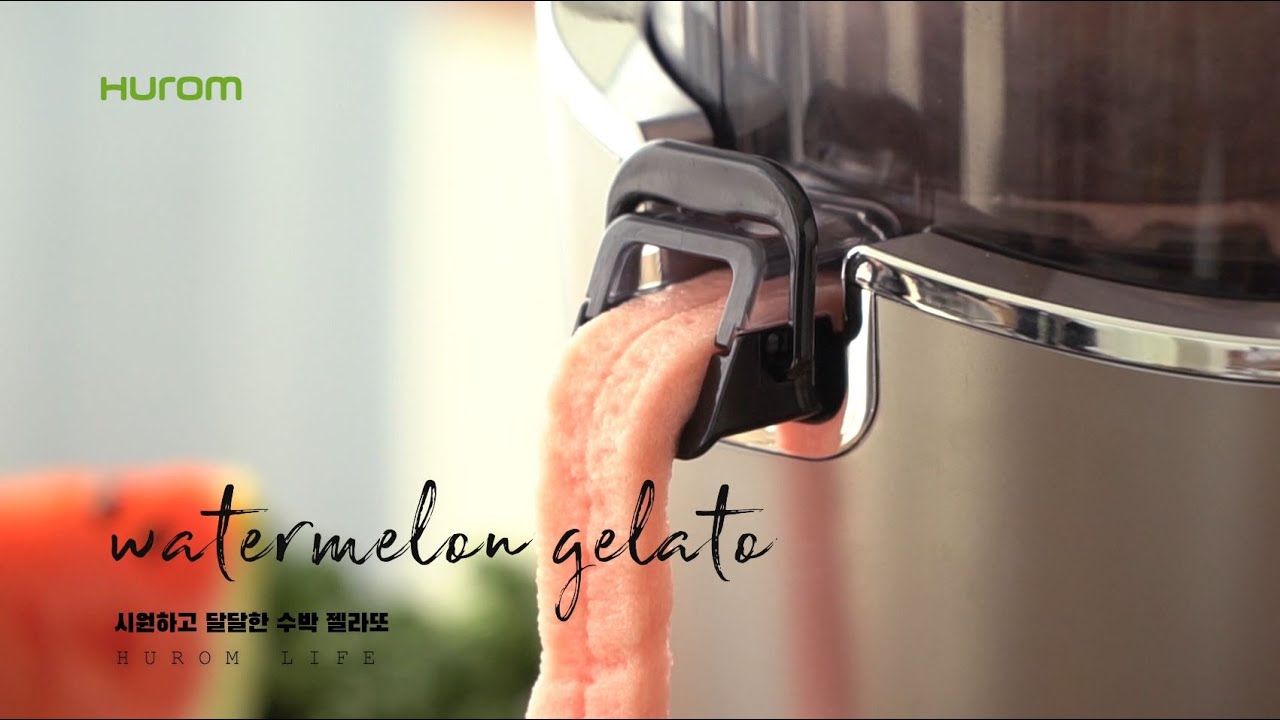 [Gelato Recipe(Feat. Hurom H-100)] Watermelon Gelato [휴롬 젤라또 레시피(Feat. 휴롬100)] 수박 젤라또