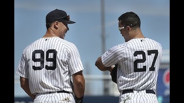 Intrasquad HRs: Giancarlo Stanton hits LASER beam HR, Aaron Judge hits BOMB