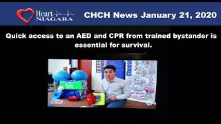 AED & CPR save a Niagara  Hockey Player-CHCH News January 21, 2020